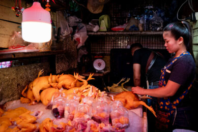 Wet markets in Asia have a high risk potential for the spread of avian influenza. Photo: ANP