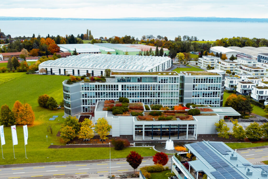 The Garden of the Future includes a 500 sqm experimental greenhouse for plant breeding and propagation and approximately 30 ha of cultivation ground. Photo: Nutreco